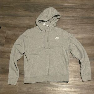 Nike Men's Light Gray Hoodie